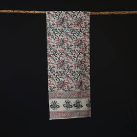 Pedana Block Print Natural Dyed Cotton Kalamkari Stole 66