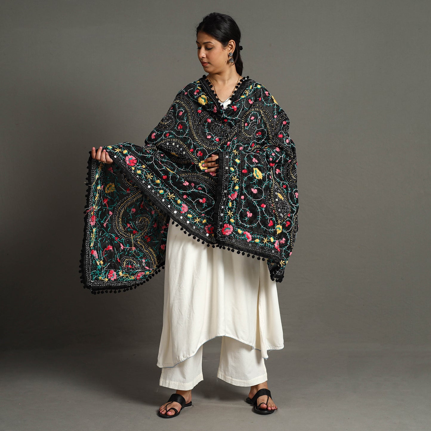 Phulkari Embroidered Dupatta