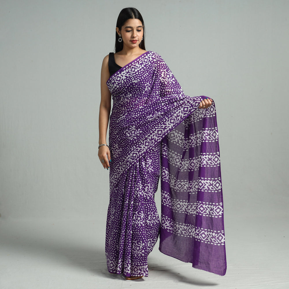 Batik Print Saree