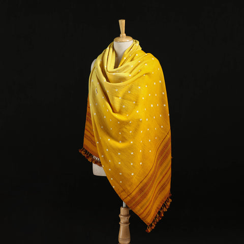 Kutch Handwoven Bandhani Merino Wool Shawl 48