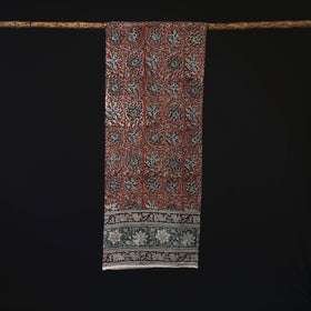 Pedana Block Print Natural Dyed Cotton Kalamkari Stole 64