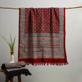 Handloom Cotton Natural Dyed Hand Block Bagh Print Towel 103