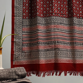 Handloom Cotton Natural Dyed Hand Block Bagh Print Towel 103