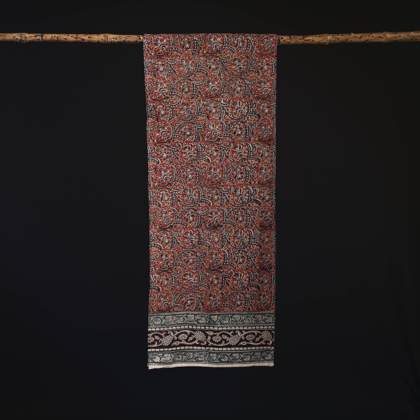 Pedana Block Print Natural Dyed Cotton Kalamkari Stole 61