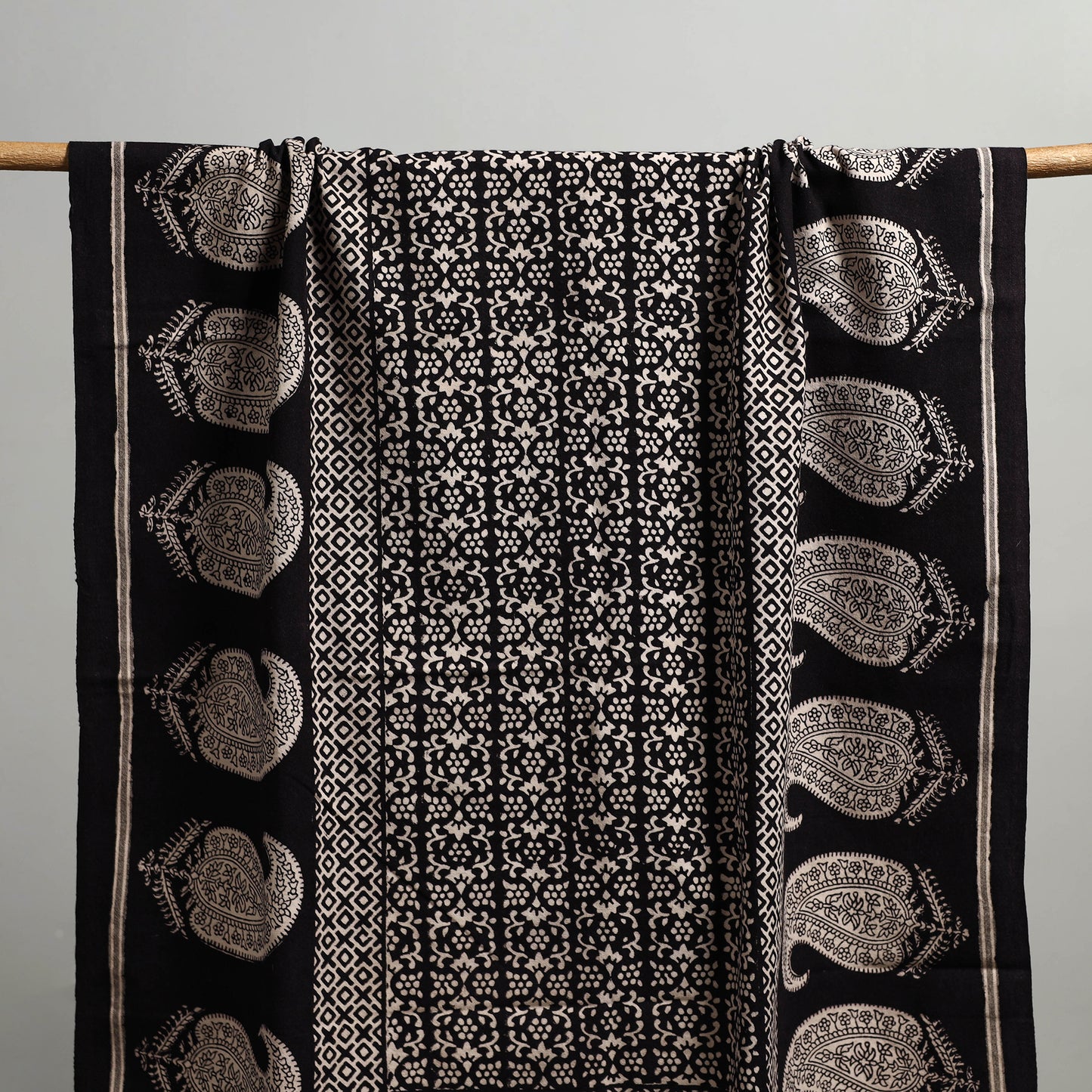 Handloom Cotton Natural Dyed Hand Block Bagh Print Towel 104