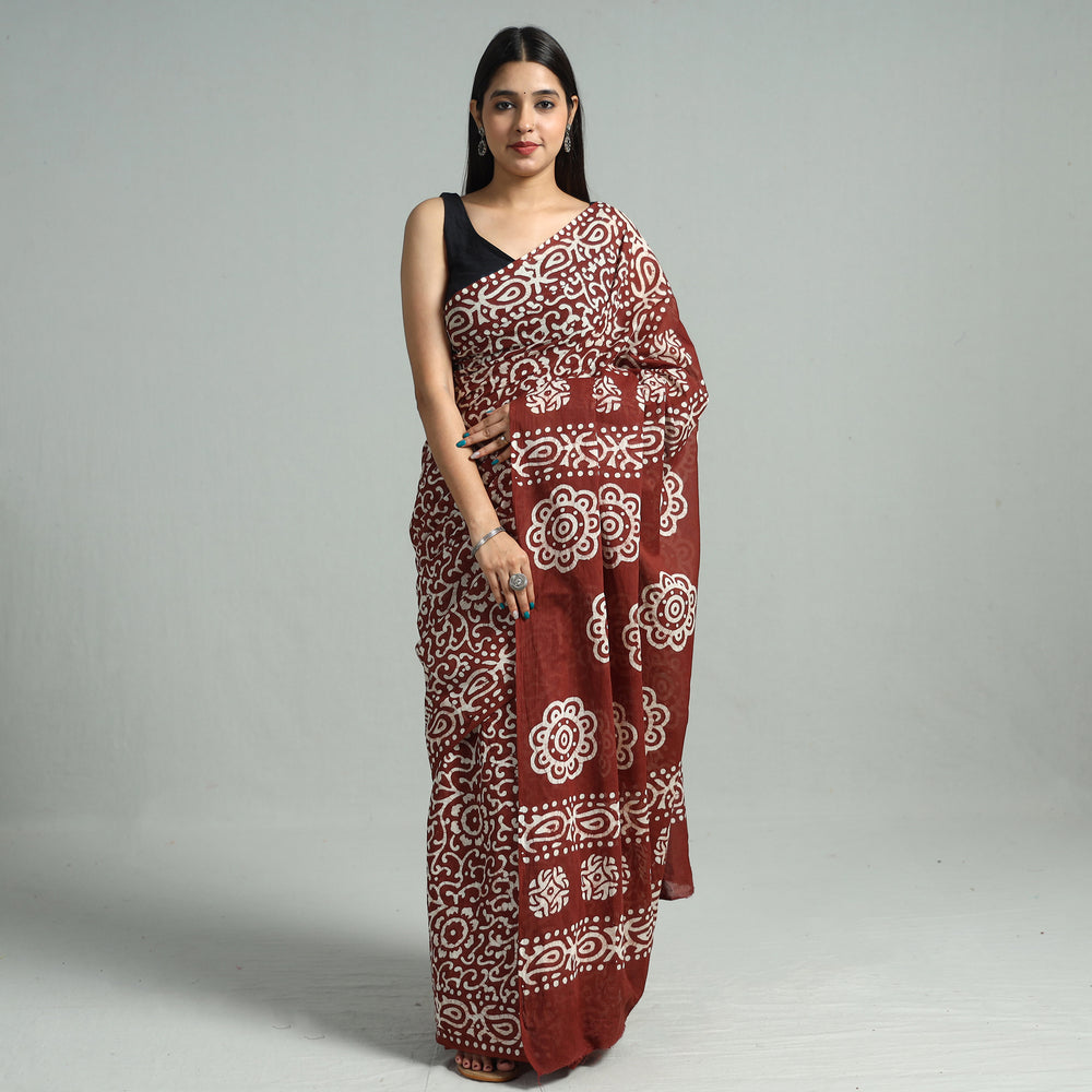 Batik Print Saree