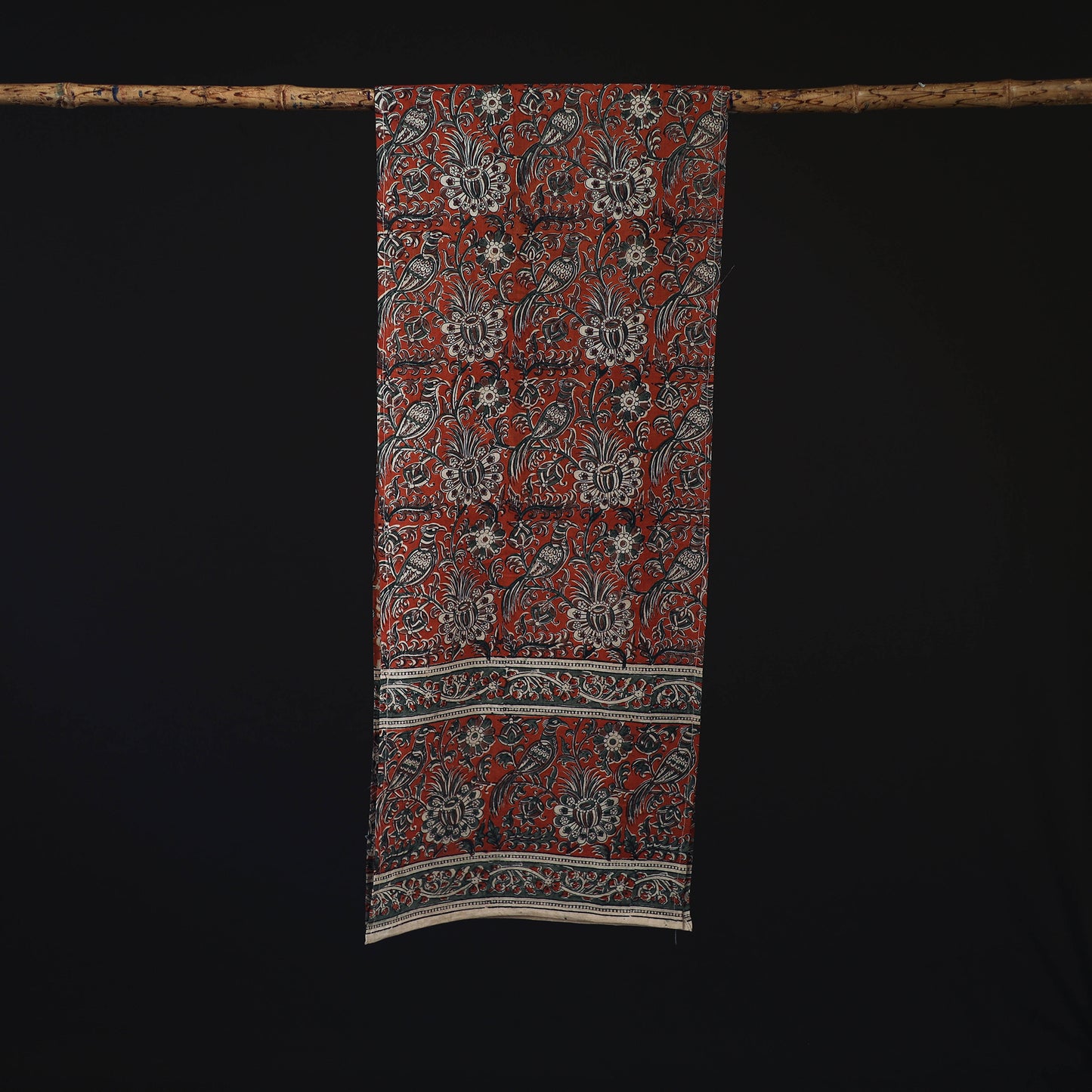 Pedana Block Print Natural Dyed Cotton Kalamkari Stole 59