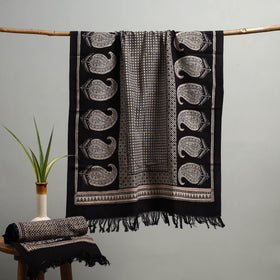 Handloom Cotton Natural Dyed Hand Block Bagh Print Towel 105