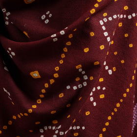 Kutch Handwoven Bandhani Tie-Dye Merino Wool Shawl 39
