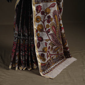 Kalamkari Printed Kota Doria Cotton Saree 24