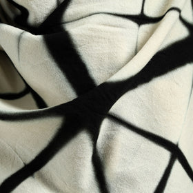 Kutch Handwoven Clamp Dyed Shibori Merino Wool Shawl 49