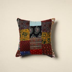 Multicolor - handcrafted cotton patchwork cushion cover 02