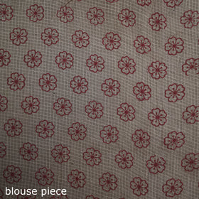 Kalamkari Printed Kota Doria Cotton Saree 24