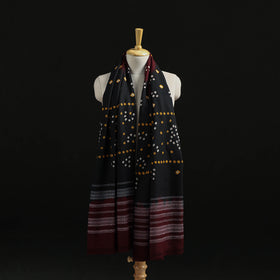 Kutch Handwoven Bandhani Tie-Dye Merino Wool Shawl 40