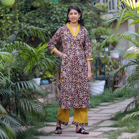 Kalamkari Kurta with Palazzo Set