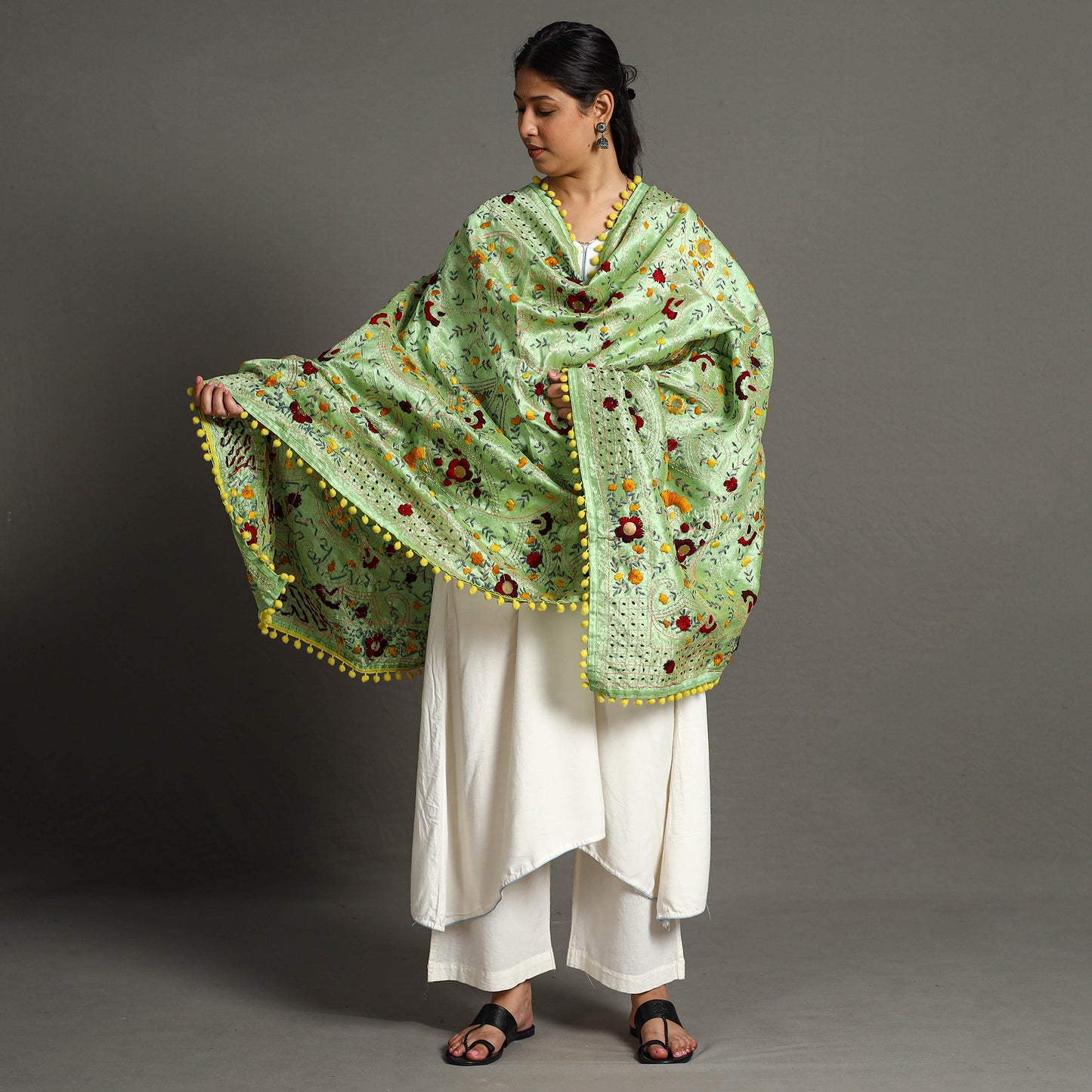 Phulkari Embroidered Dupatta