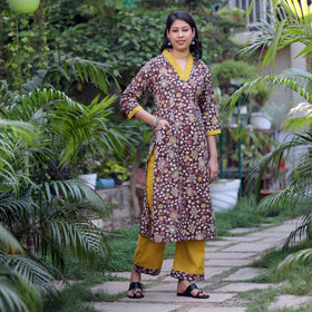 Kalamkari Kurta with Palazzo Set