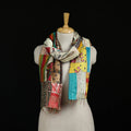 Bengal Kantha Handwork Patchwork Reversible Silk Stole 348