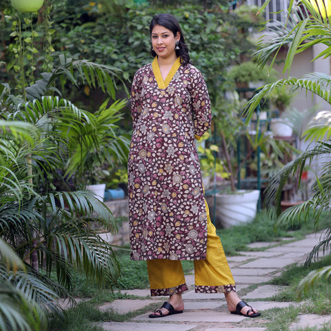 Kalamkari Kurta with Palazzo Set