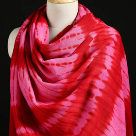 Kutch Handwoven Clamp Dyed Shibori Desi Wool Shawl 57