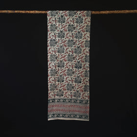 Pedana Block Print Natural Dyed Cotton Kalamkari Stole 51