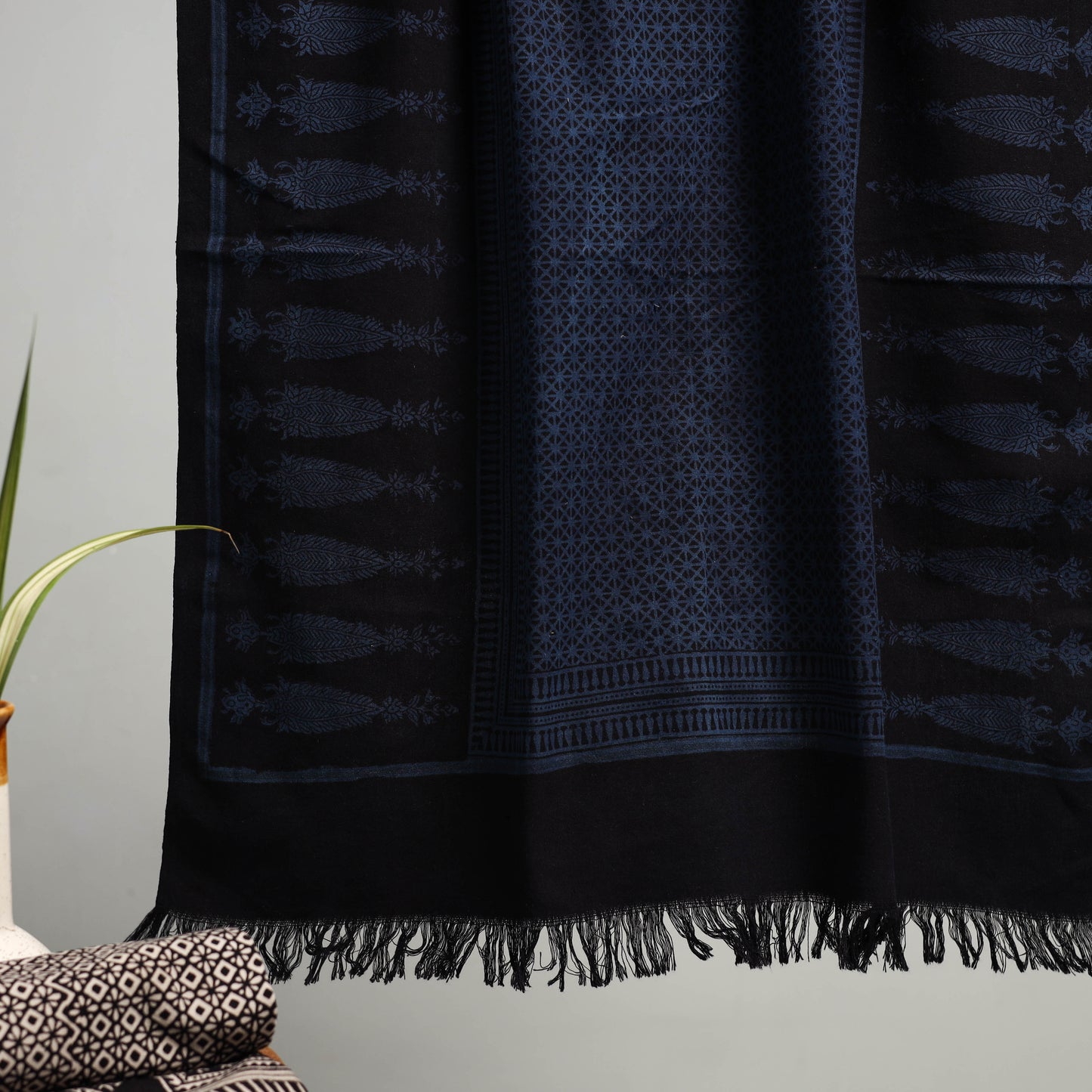 Handloom Cotton Natural Dyed Hand Block Bagh Print Towel 107