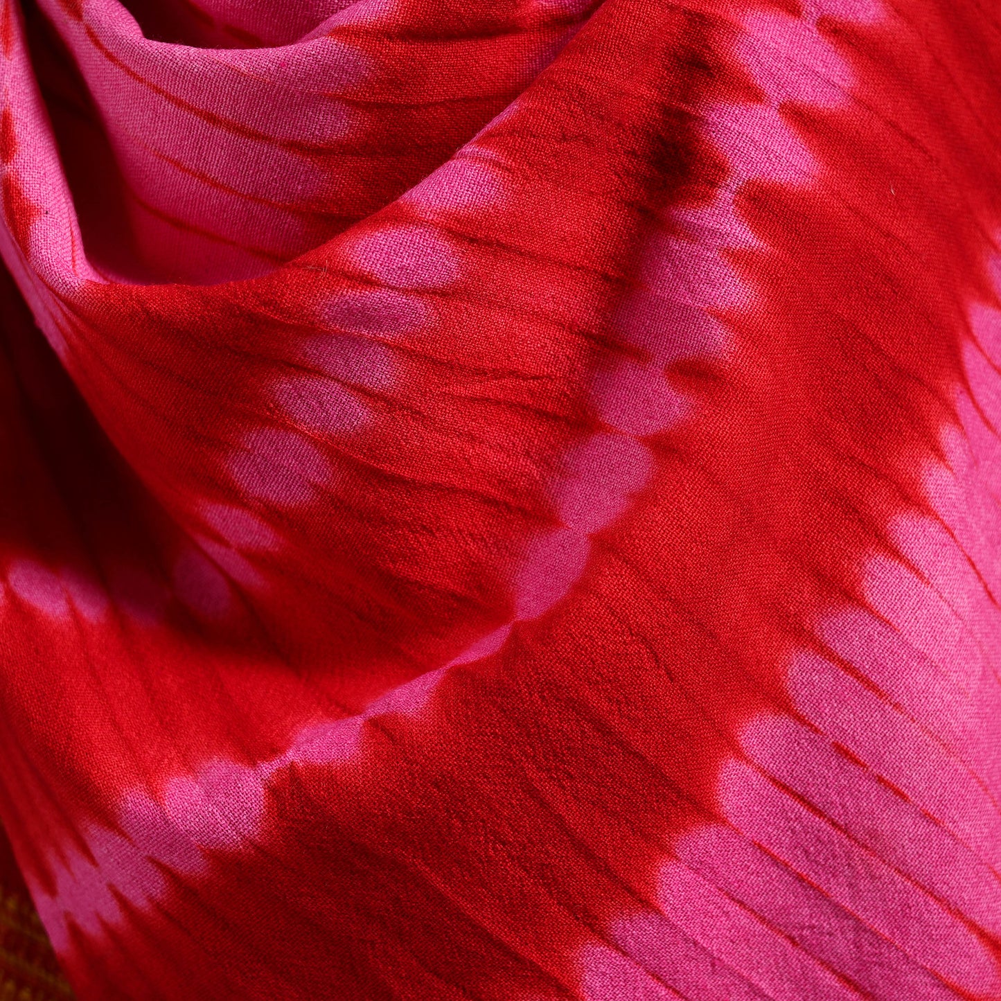 Kutch Handwoven Clamp Dyed Shibori Desi Wool Shawl 57