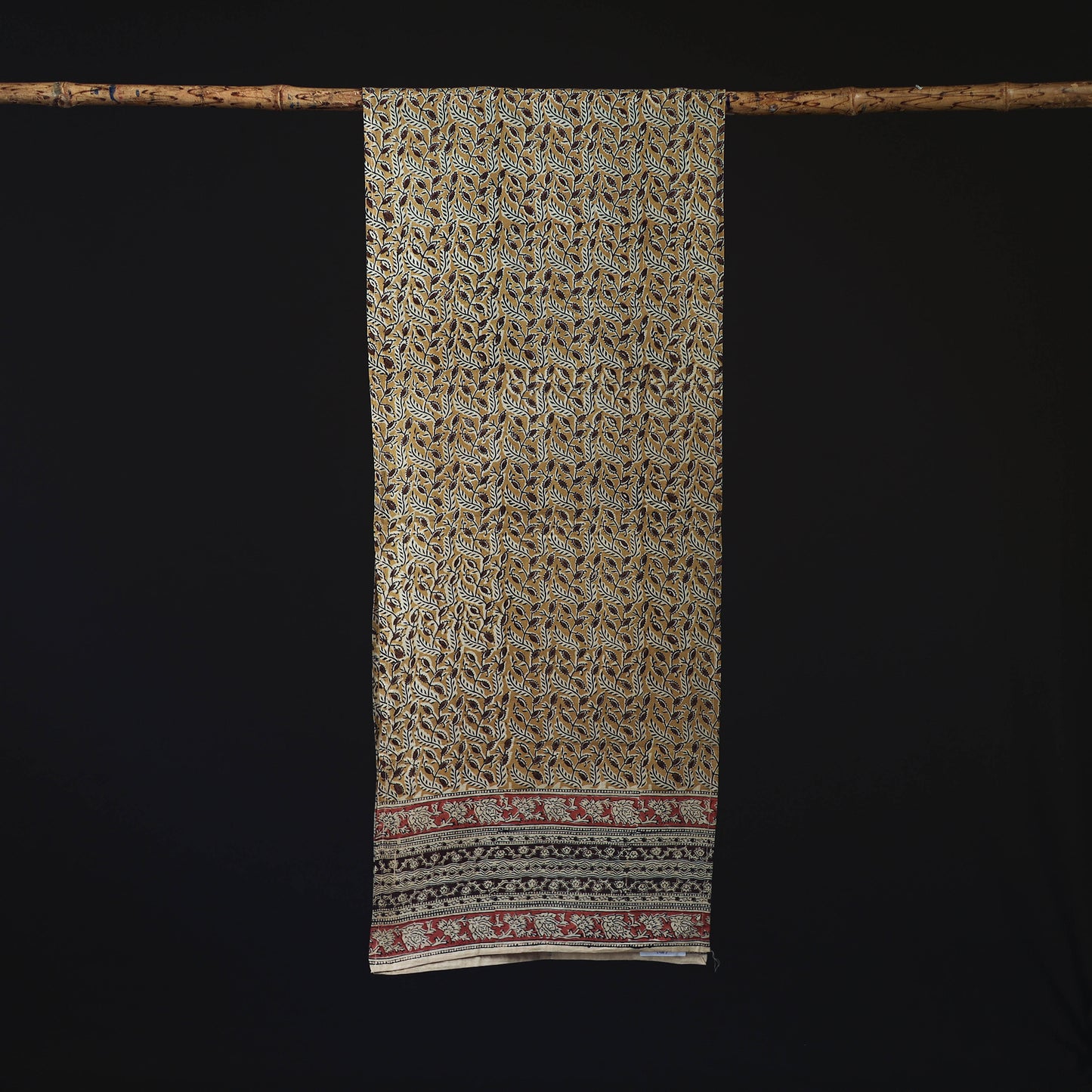 Pedana Block Print Natural Dyed Cotton Kalamkari Stole 50