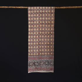 Pedana Block Print Natural Dyed Cotton Kalamkari Stole 49