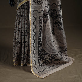 Kalamkari Printed Kota Doria Cotton Saree 26
