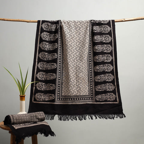 Handloom Cotton Natural Dyed Hand Block Bagh Print Towel 108