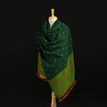 Kutch Handwoven Clamp Dyed Shibori Desi Wool Shawl 56