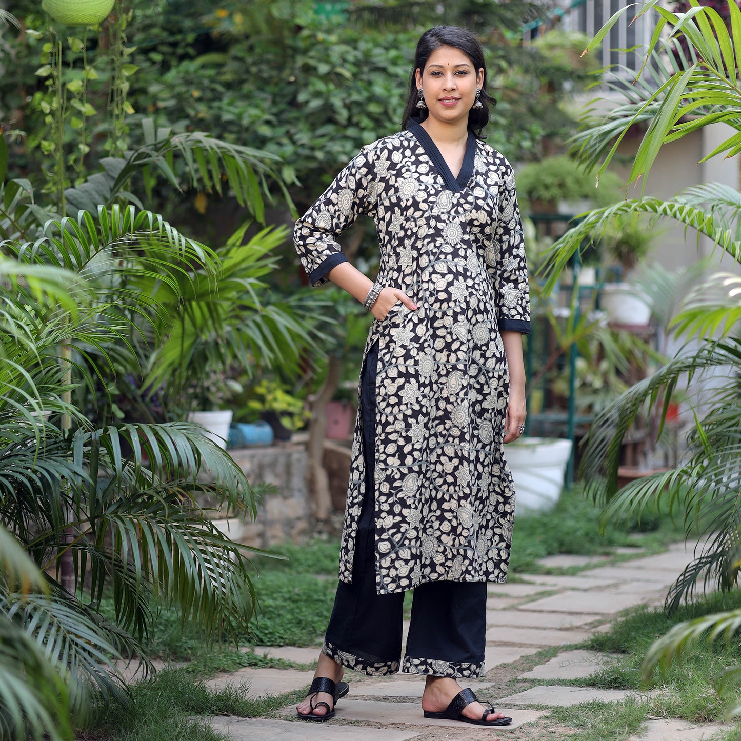 Kalamkari Kurta with Palazzo Set