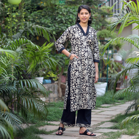 Kalamkari Kurta with Palazzo Set