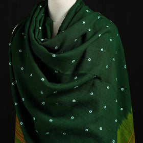 Kutch Handwoven Clamp Dyed Shibori Desi Wool Shawl 56