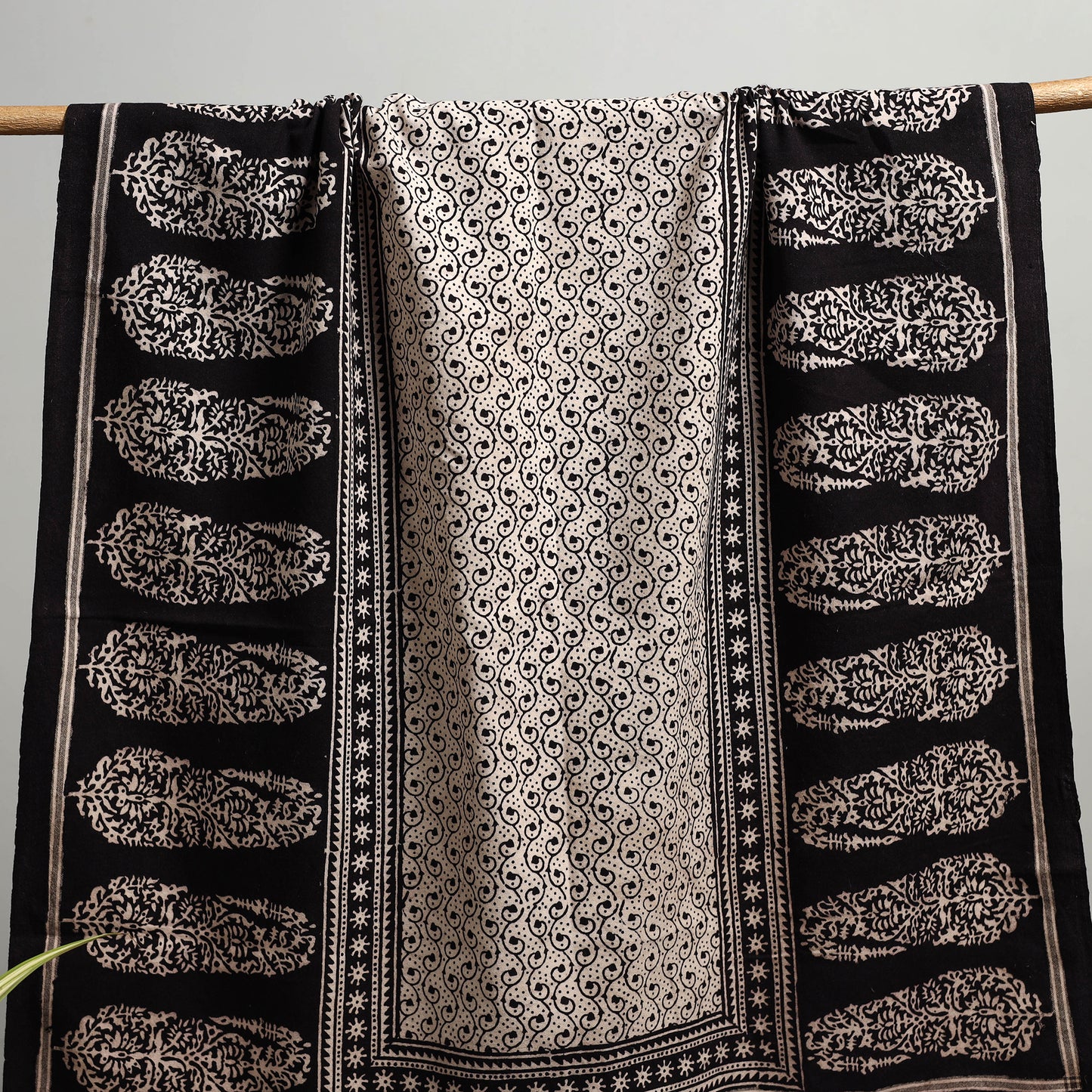 Handloom Cotton Natural Dyed Hand Block Bagh Print Towel 108