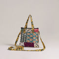 Multicolor - Handcrafted Quilted Patchwork Sling Bag 02