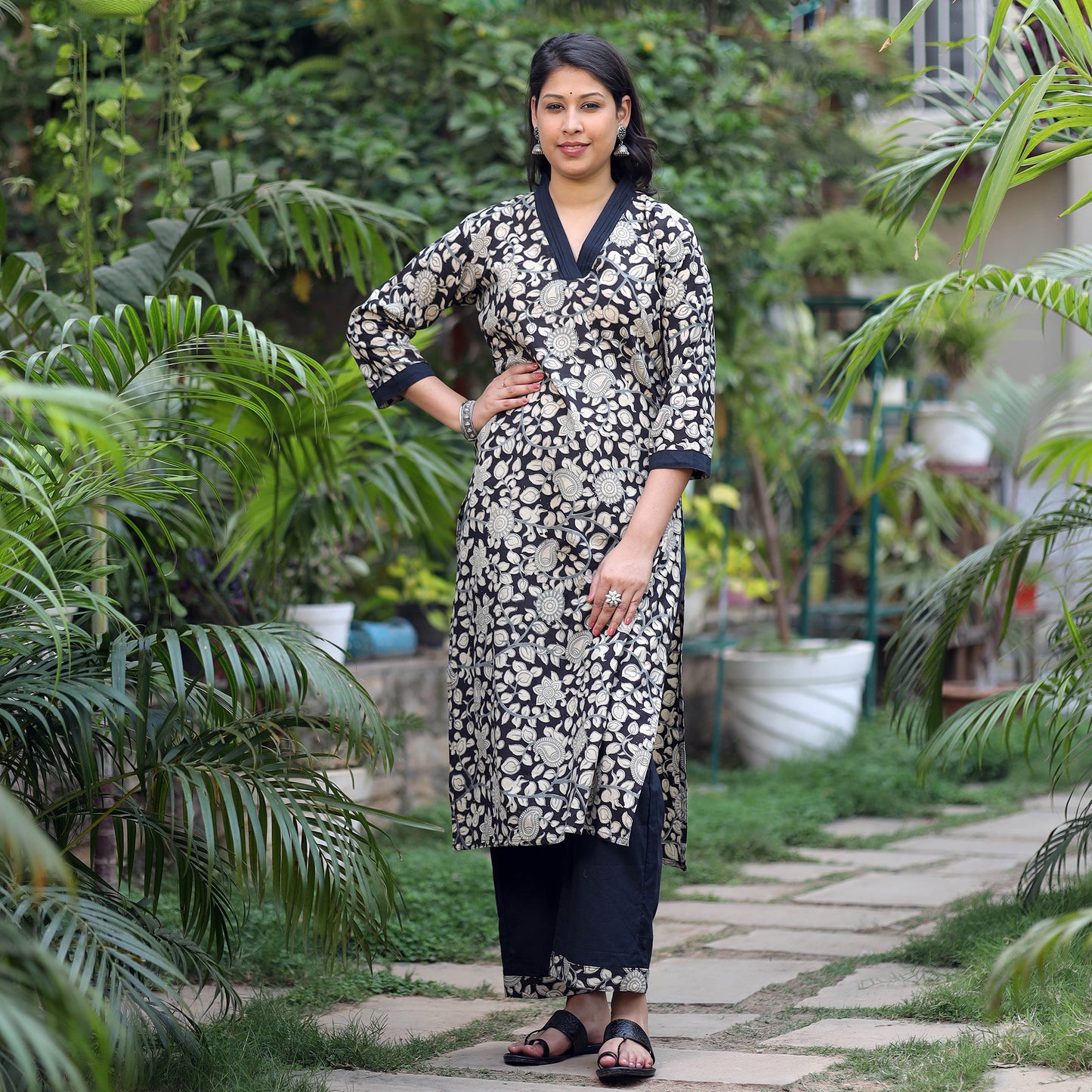 Kalamkari Kurta with Palazzo Set