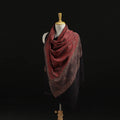 Kutch Handwoven Ajrakh Hand Block Print Merino Wool Shawl  42