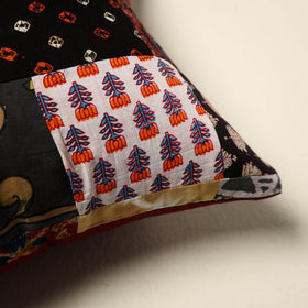 Multicolor Handcrafted Cotton Patchwork Cushion Cover