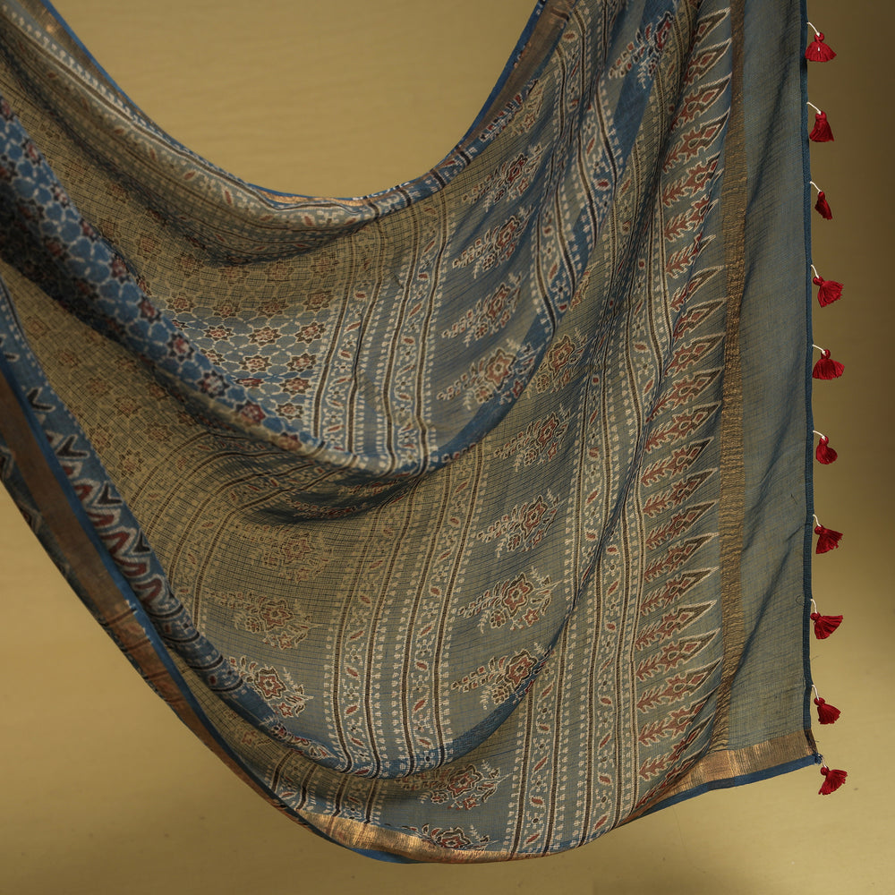 ajrakh saree