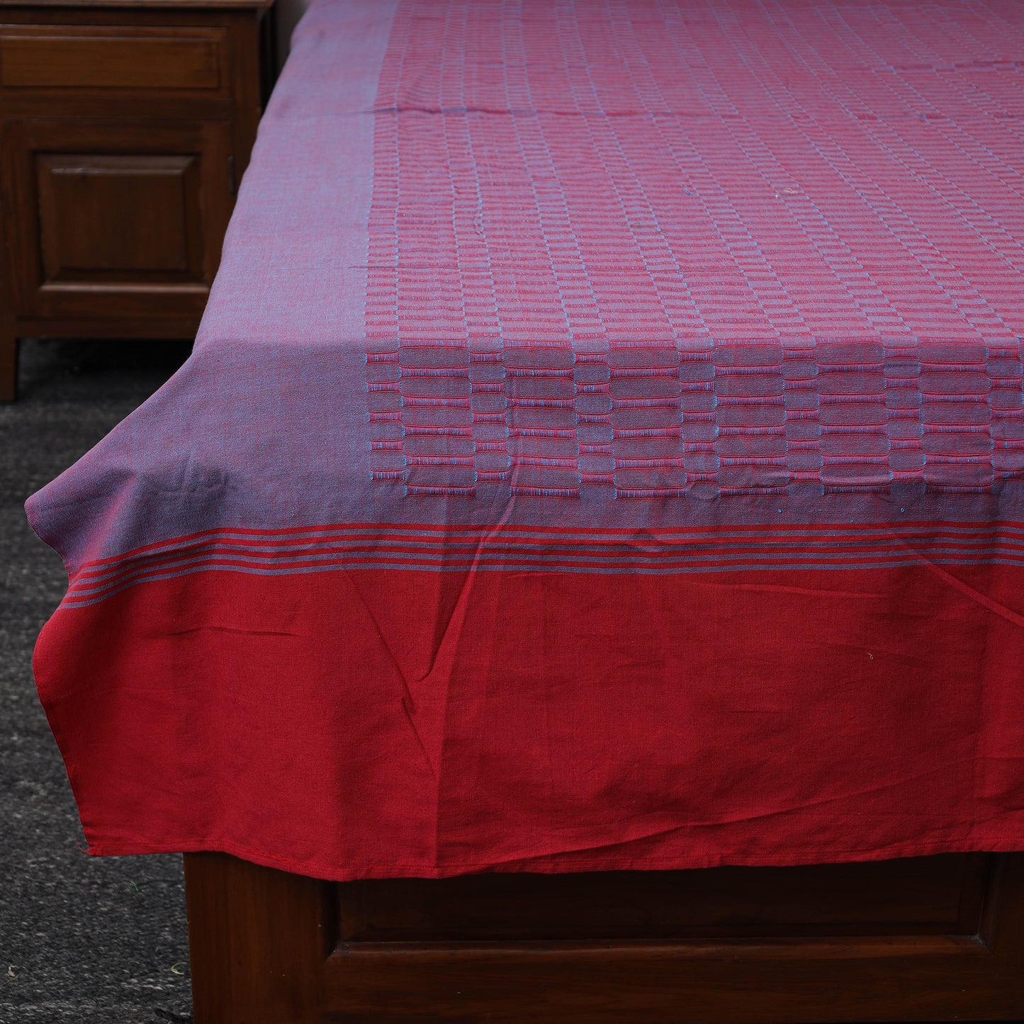 Handloom bed cover