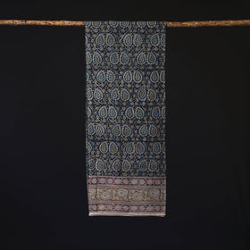 Pedana Block Print Natural Dyed Cotton Kalamkari Stole 44