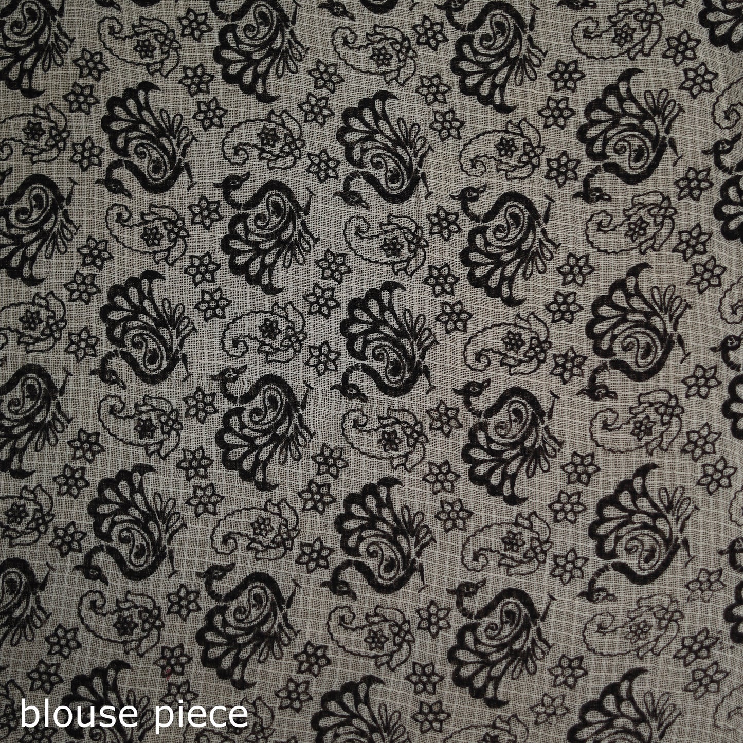 Kalamkari Printed Kota Doria Cotton Saree 27