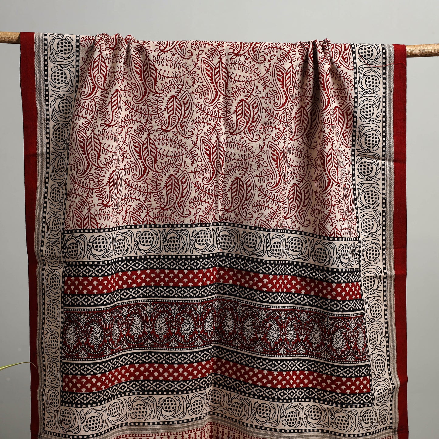 Handloom Cotton Natural Dyed Hand Block Bagh Print Towel 110