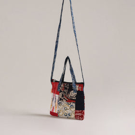 Multicolor - Handcrafted Quilted Patchwork Sling Bag 03