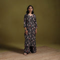 Kalamkari Printed Cotton 2pc Kurta Set for women 13