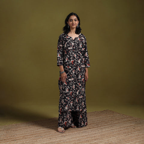 Kalamkari Printed Cotton 2pc Kurta Set for women 13