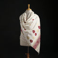 Handspun Handwoven Pure Eri Silk Aari Hand Embroidered Shawl of Assam 13