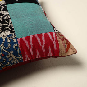 Multicolor Handcrafted Cotton Patchwork Cushion Cover